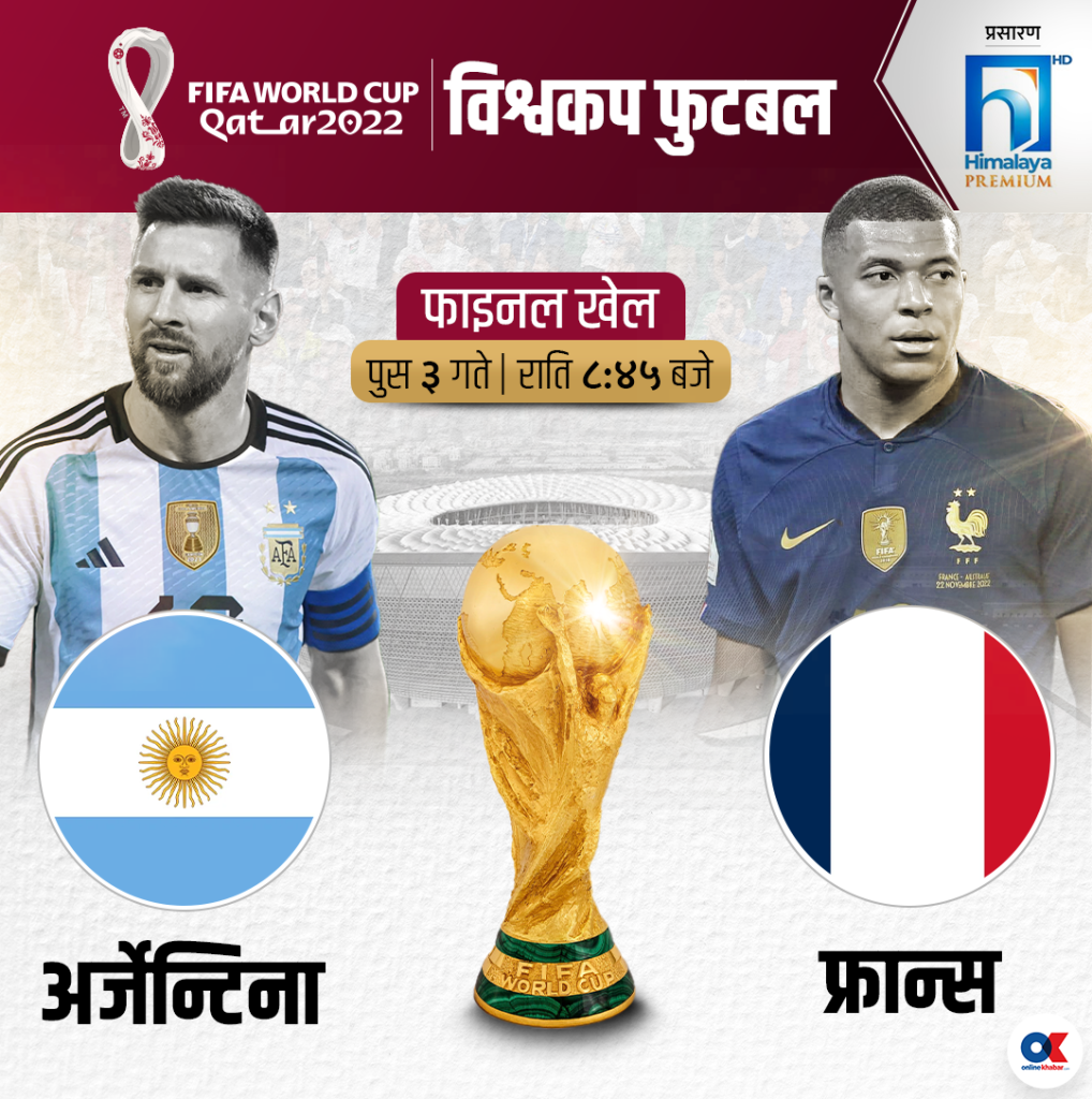 अर्जेन्टिना भर्सेस फ्रान्स : विश्वकप फाइनल